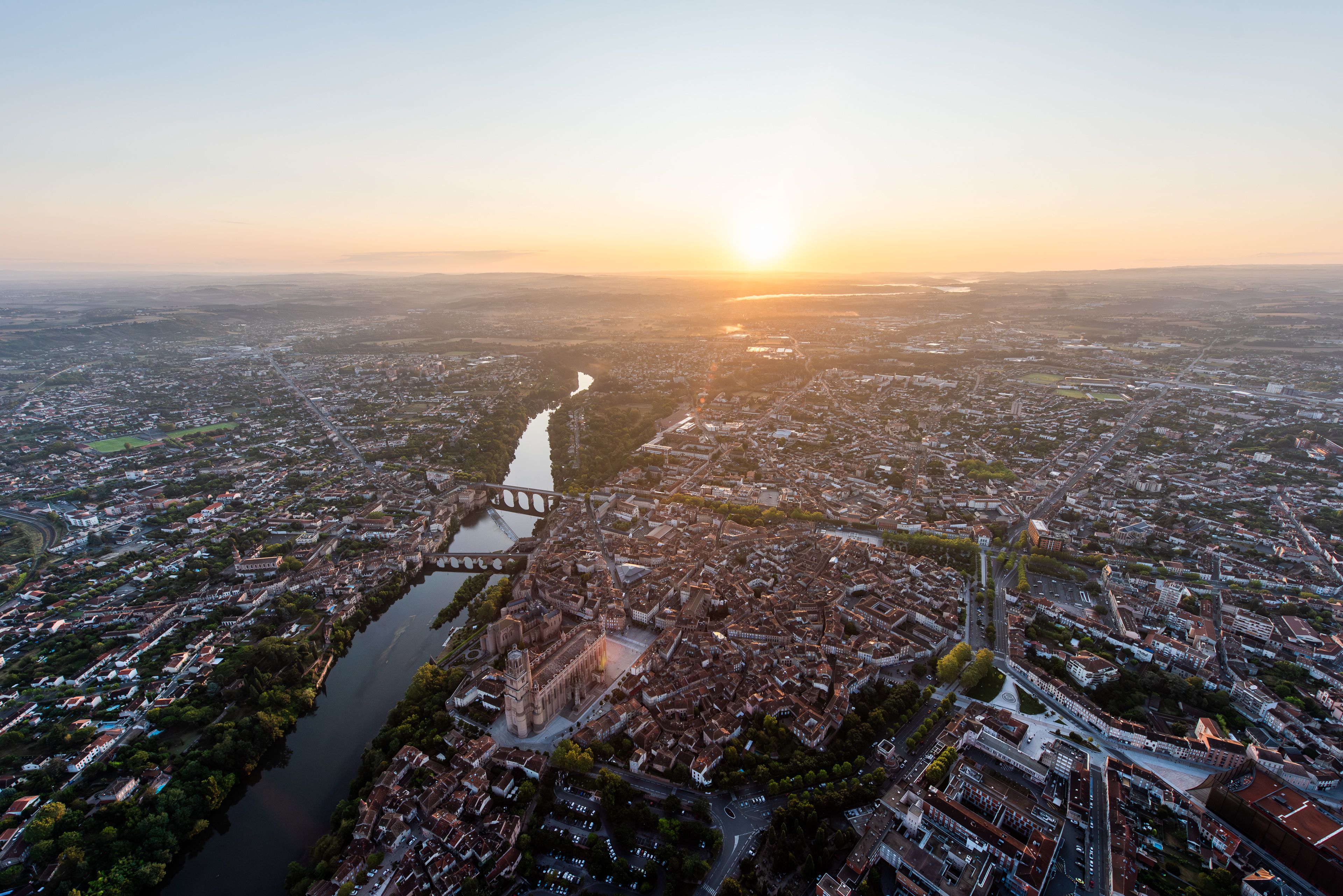 Lever de soleil sur Albi