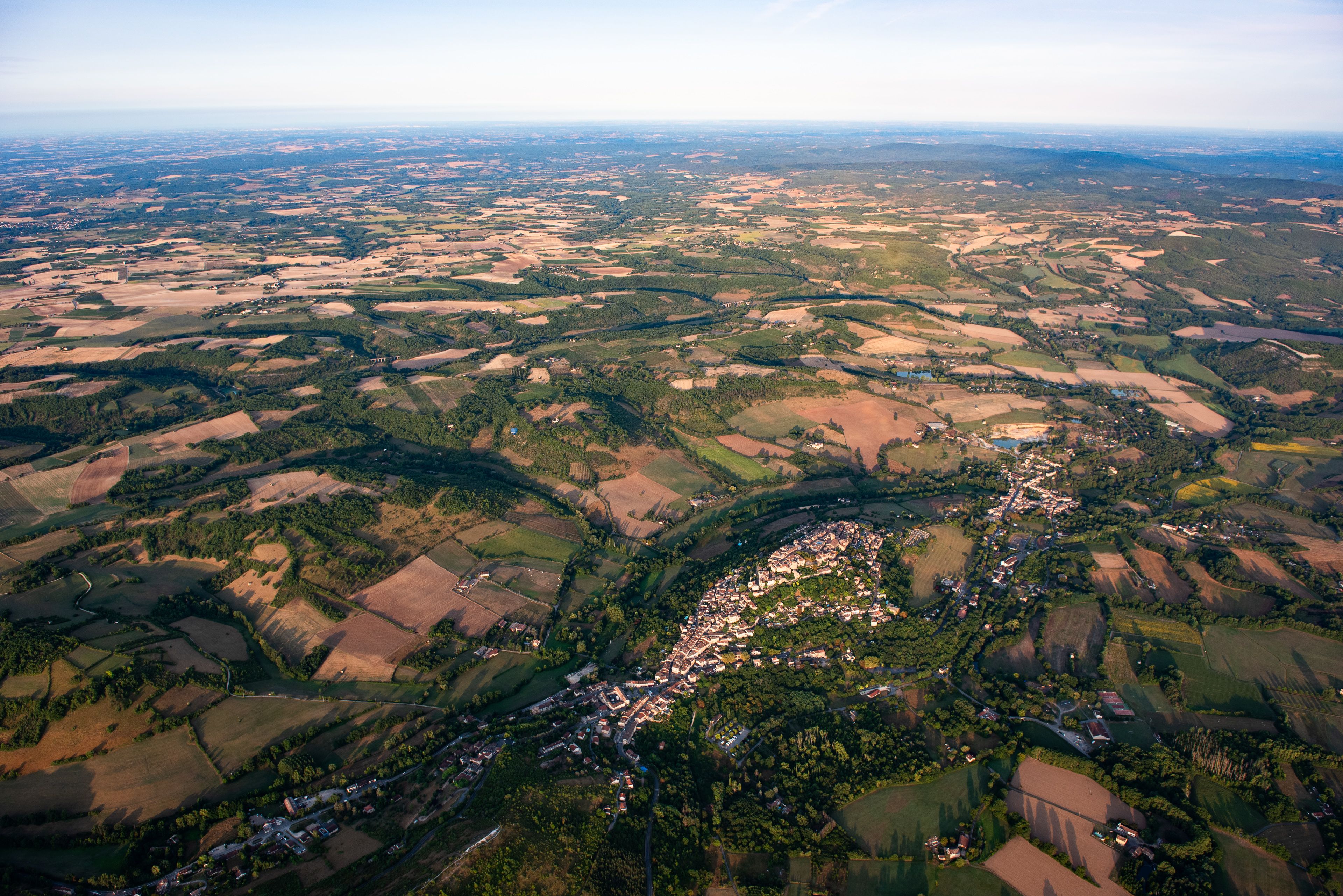Cordes vue du Ciel