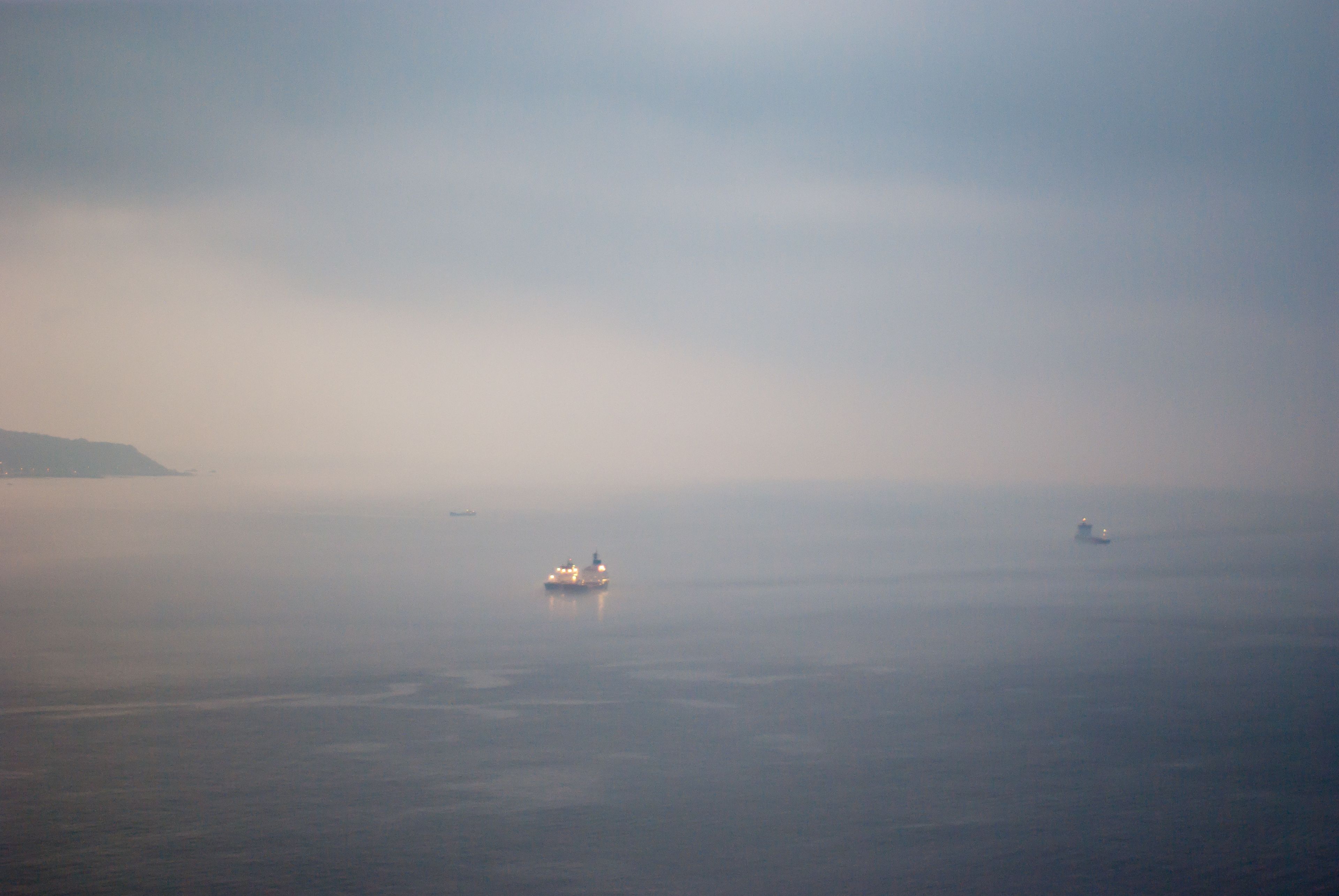 In Ceuta's fog