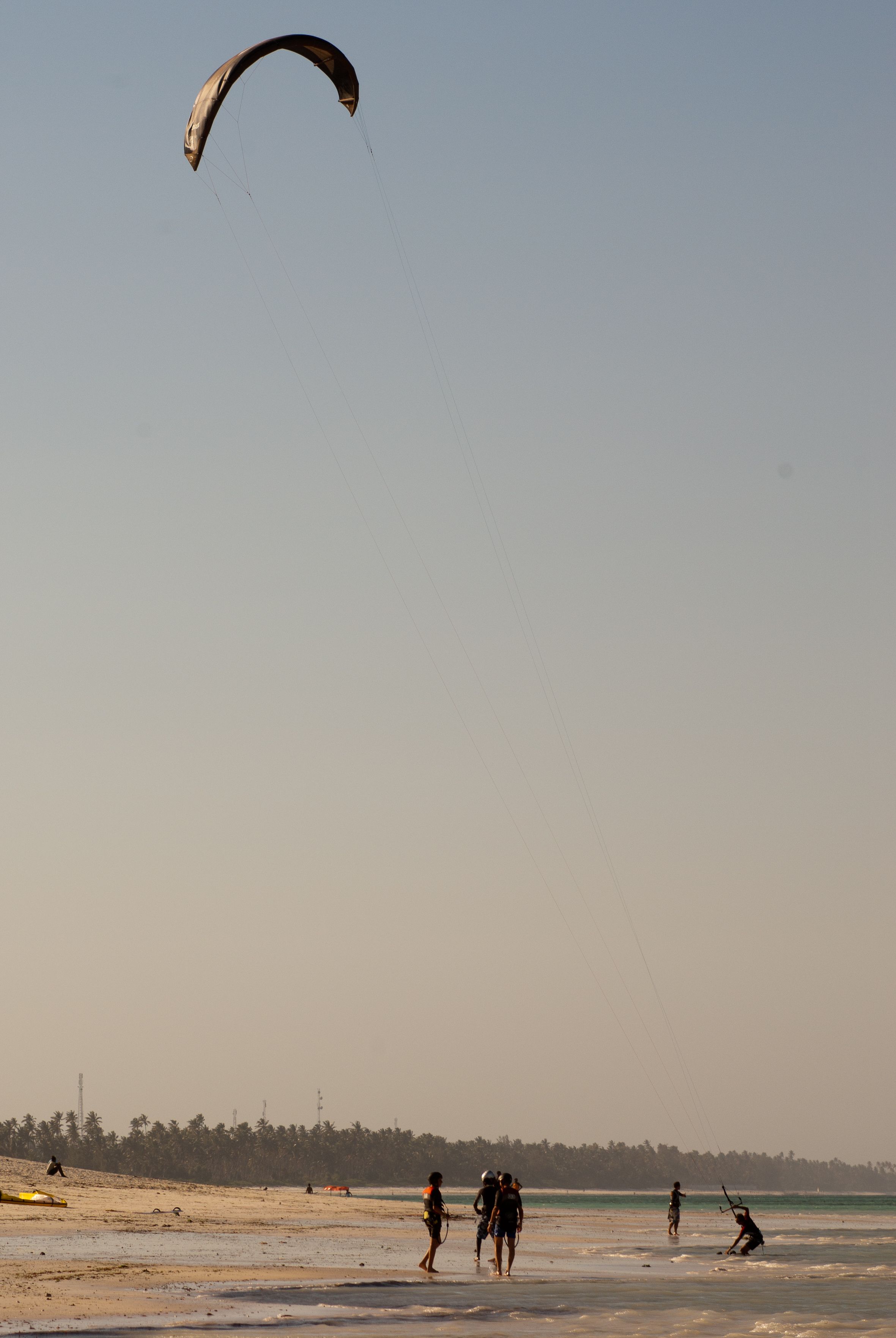 Kite surfing at Zanzibar