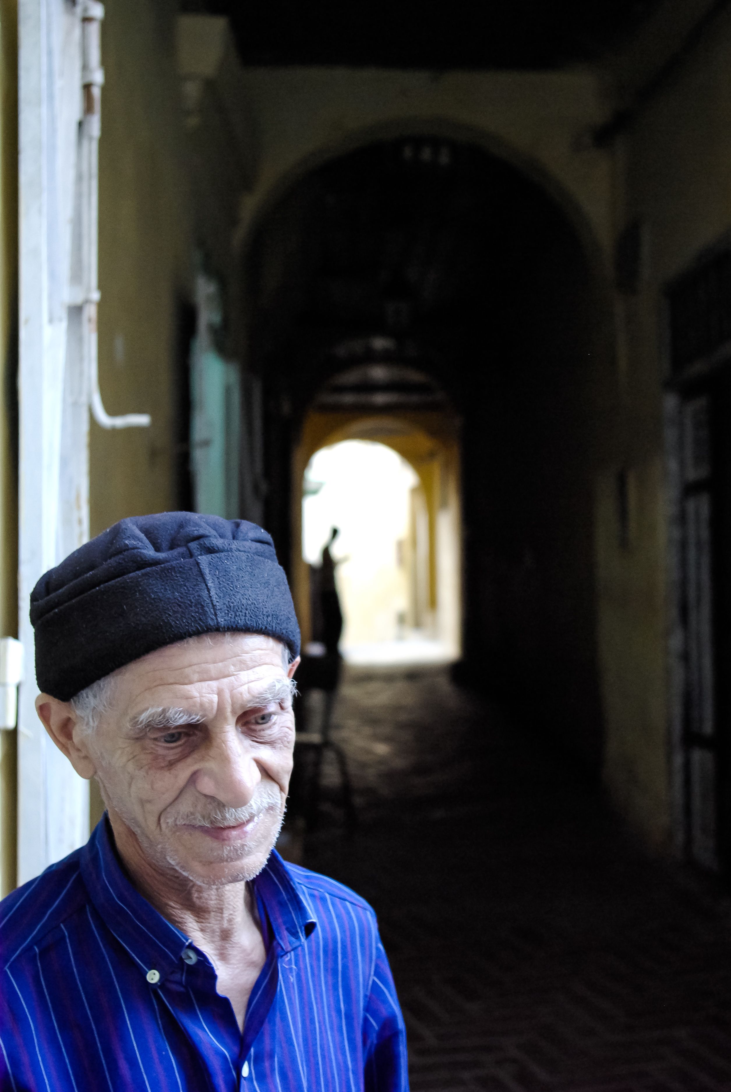 Old man in the corner