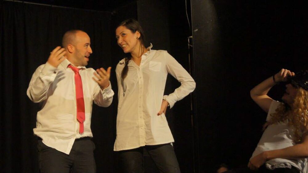 Jalil Arfaoui sur scène avec la troupe LaTTIFA à Tanger